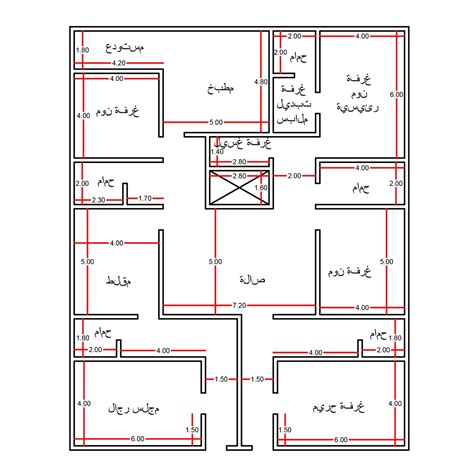 كيفية رسم مخطط منزل باليد